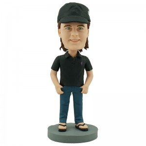 personalised casual man bobble head