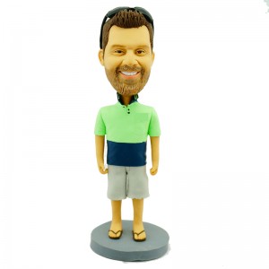 personalised casual man bobblehead