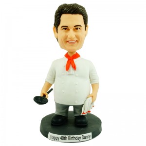 personalised chef bobble heads
