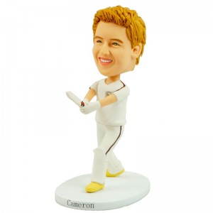 personalised cricket kid player bobblehead