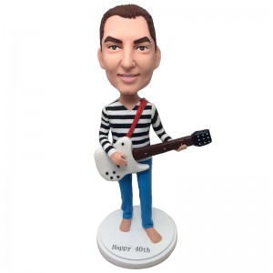personalised guitar player bobblehead