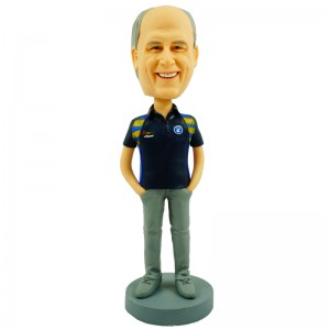 personalised old man bobble head doll