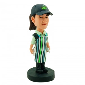 personalised shop assistant bobblehead