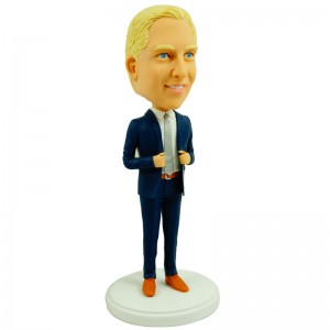 personalised smart male colleague bobblehead