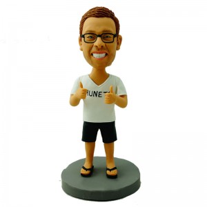 personalised thumbing up casual man
