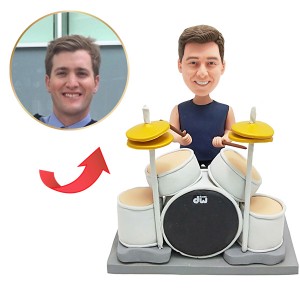 personalised drummer bobblehead