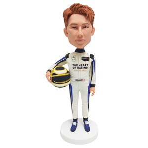 personalized racer bobblehead 