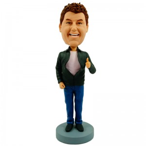 thumbing up man personalised bobblehead