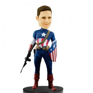 custom captain american bobblehead