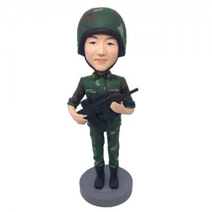 soldier personalised bobblehead