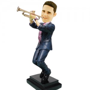 customised trumpeter bobblehead