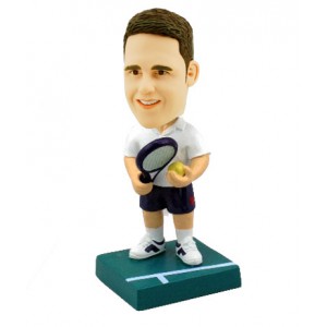 tennis player customised bobblehead