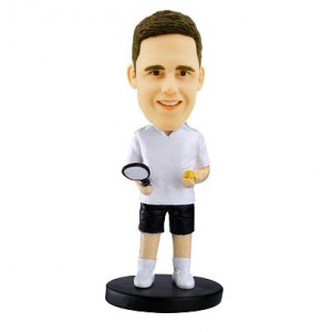 tennis personalized bobblehead