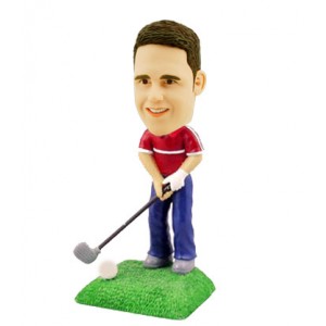 golfing custom bobblehead