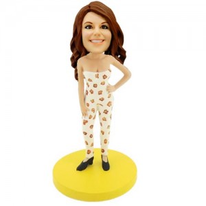personalised fashion lady bobblehead