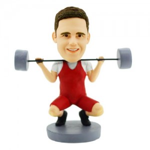 custom weight lifter bobblehead