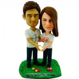 anniversary couple custom bobbleheads