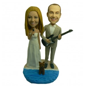 singer guitarist wedding bobblehead