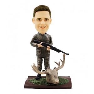 personalized moose hunter bobblehead