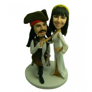 jack sparrow couple bobbleheads