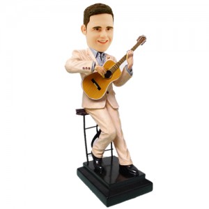 steel string guitar player custom bobblehead