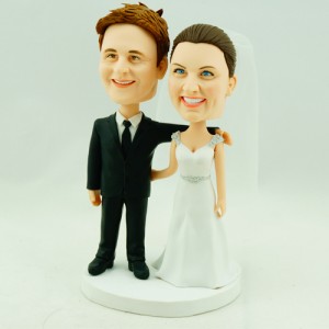 wedding cake topper bobbleheads