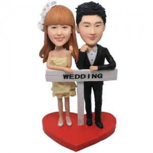 customized wedding bobble head doll