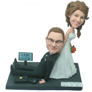 funny bride drag groom personalised bobblehead