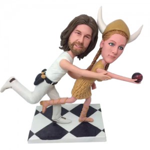 funny running personalised bobblehead