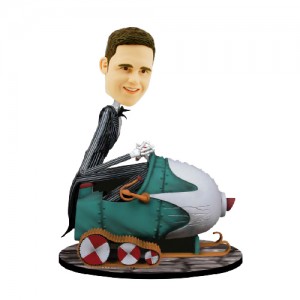 nightmare before christmas nxb snowmobile custom bobblehead