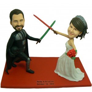 star wars wedding bobbleheads