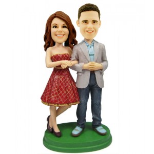 nice couple custom bobblehead