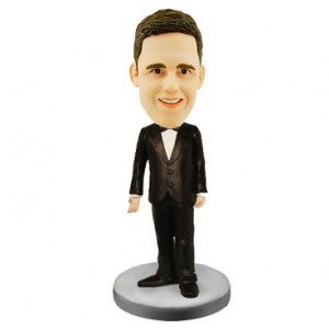 customized groomsman wedding cake topper