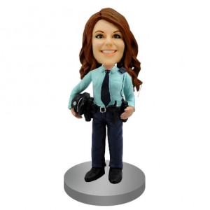 police woman custom bobblehead