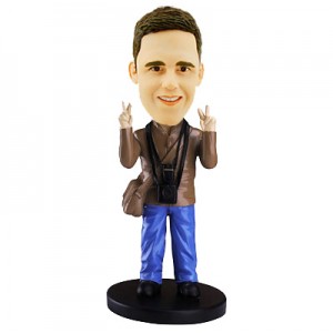 tourist custom bobble head