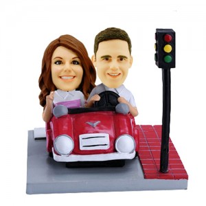custom car couple bobblehead