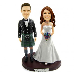 scotland wedding personalised bobbleheads