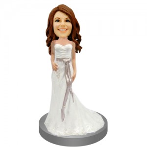 customised bridesmaids wedding cake topper