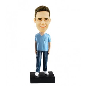 male nurse custom bobblehead