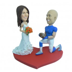 custom football fans bobbleheads
