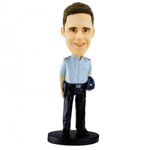 customised policeman bobble head
