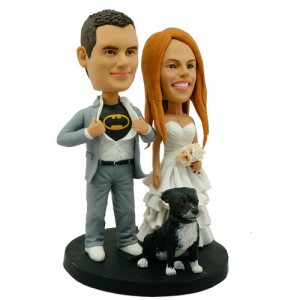 personalised batman wedding bobblehead a dog