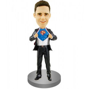 custom superman groomsman bobblehead