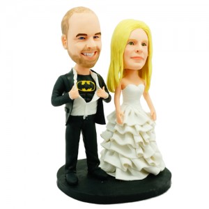 personalised batman wedding cak topper