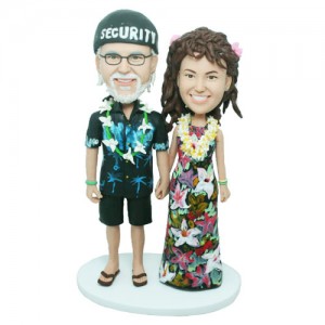 customised fashion couple bobble head