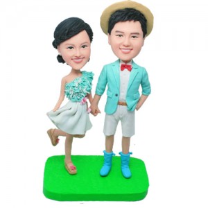 customized couple bobblehead