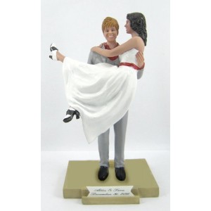 carrying the bride bobblehead