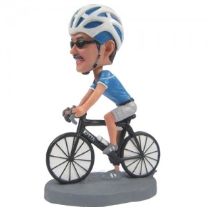 custom cyclist bobblehead
