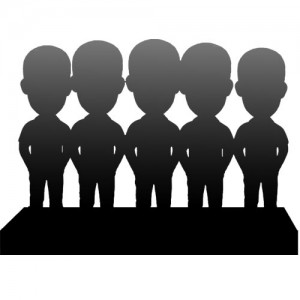 personalised bobblehead for five persons