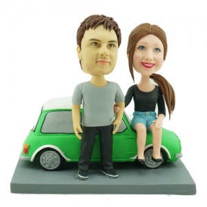 mini couple personalised bobbleheads